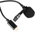 Lawano Lavalier Microphone with Lightning Cable, Black