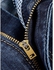 Fashion Straight Leg Bleach Wash Classical Jeans - BLUE