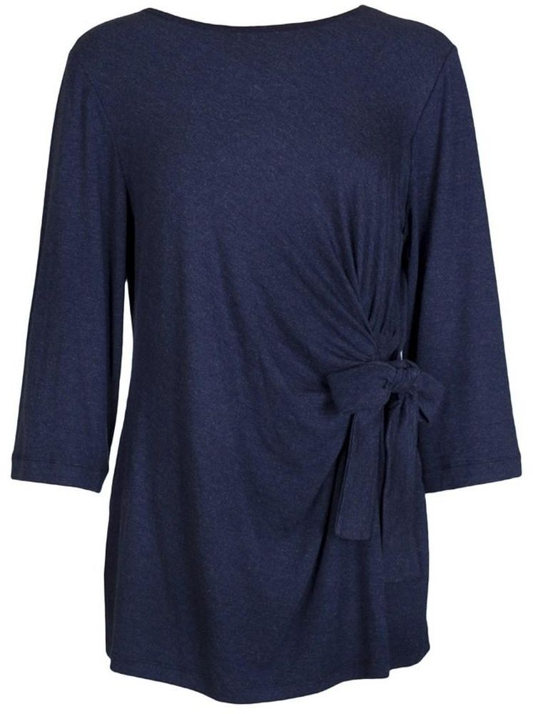 Navy Blue Top with Bow