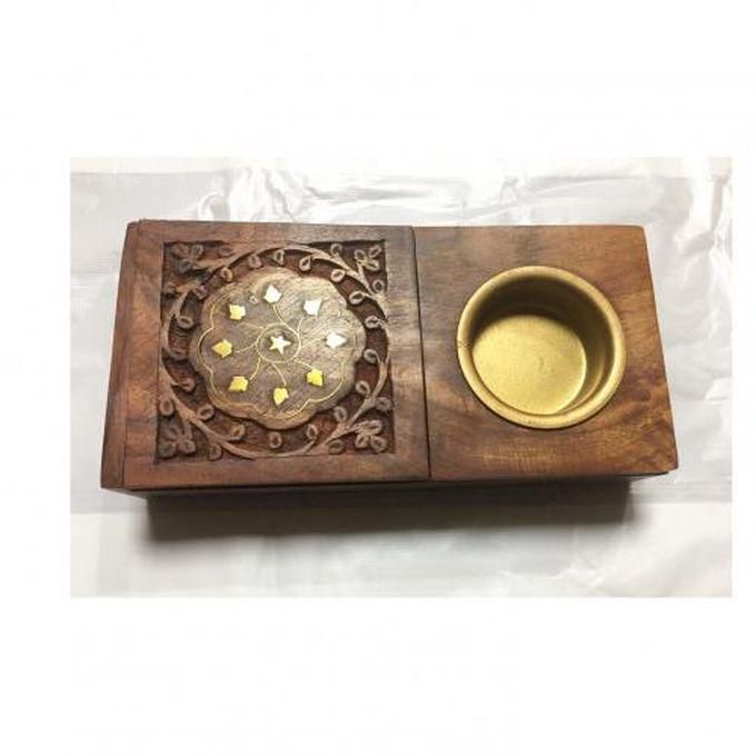 Handmade Box Wood Incense Burner For Fumigation And Decoration
