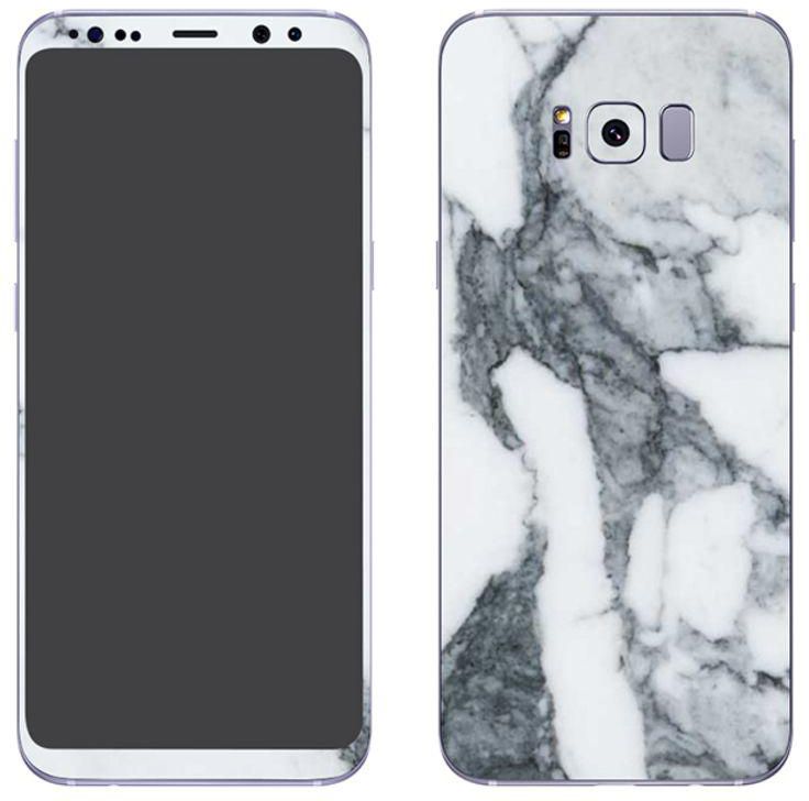 Protective Skin For Samsung Galaxy S8 Plus White Marble