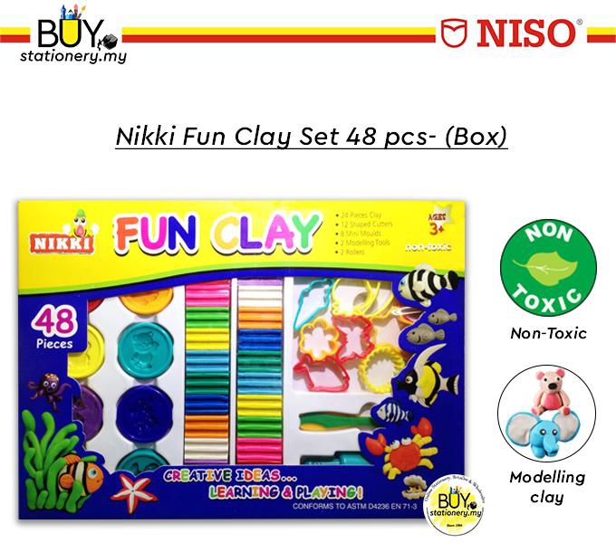 NIKKI FUN CLAY SET 48s - (BOX)