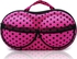 Travel Bra Organiser Pink With Polka Dots