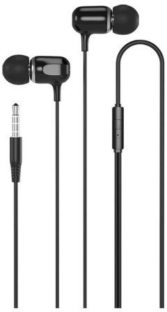 Stereo Wired In-Ear Headphones With Mic Black