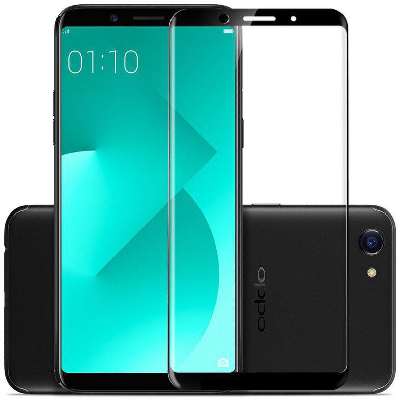 Bdotcom Full Covered Glass Screen Protector for Oppo A3s (Black)