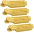 4 Pieces Hair Grip Clips Rollers Set Yellow