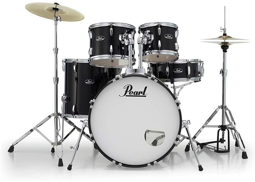 Buy Pearl Roadshow 5pc Drum Set 2216B/1008T/1209T/1616F/1455S With Cymbal & Hardware Jet Black Finish -  Online Best Price | Melody House Dubai
