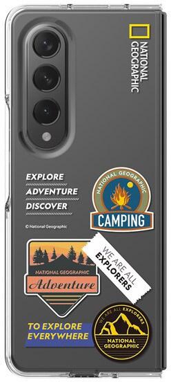 National Geographic Crystal Slim Fit Samsung Galaxy Z Fold 4 Camping Case - Transparency