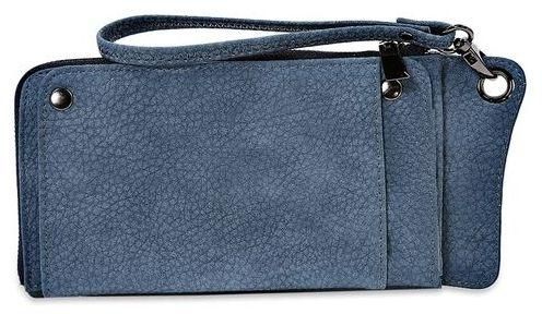 Fashion Multi-functional PU Tote Wallet - Blue