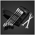 7-Piece Combination Wrench Set Silver 8.8kg