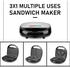 CITY Waffle & Sandwich Maker Set 3 in 1, Non-Stick Coated Plates, Thermostat Control, Overheat Safety Protection, 750W High Efficiency Baking - Perfect for Waffles, Sandwiches, HMA-1011