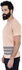 مستر باتن - Peach T Shirt With Stripped Detail -  DOGTS010