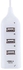Generic Universal 4 Port USB 2.0 High Speed Mini Hub Socket Pattern For Laptop PC Wholesale Price USB Hub - White