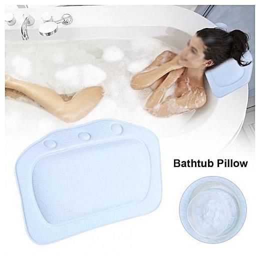 Soft Foam Padded Spa Bath Pillow Tub Headrest Head Neck Back