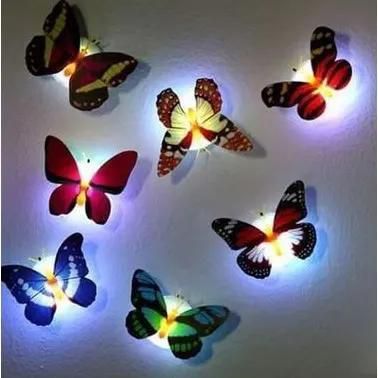 Glow In The Dark Butterfly Sticker - 12pieces
