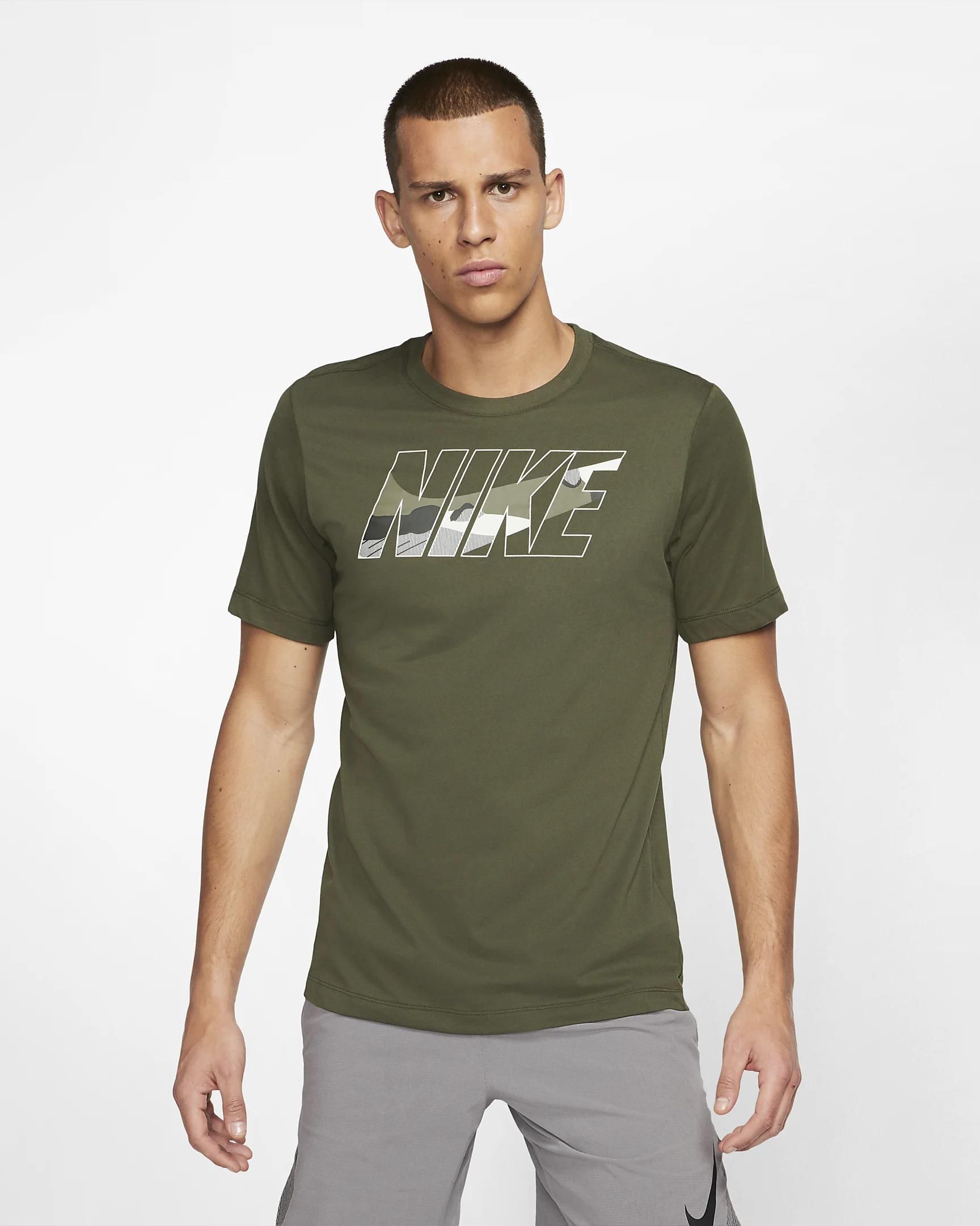 Nike Dri-FIT Training T-Shirt - 5 Sizes (Cargo Khaki)
