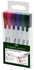 6 قطع أقلام ماركر للسبورات البيضاء متعدد الألوان