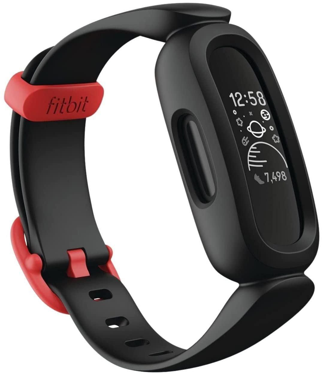 Fitbit Ace 3, Activity Tracker for Kids Upto 8 Days Battery life, Black/Red