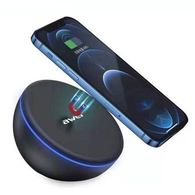 Awei W11 Fast Magnetic Wireless Charger Type C Full Plate For IPone Qi 10W Fast Charging