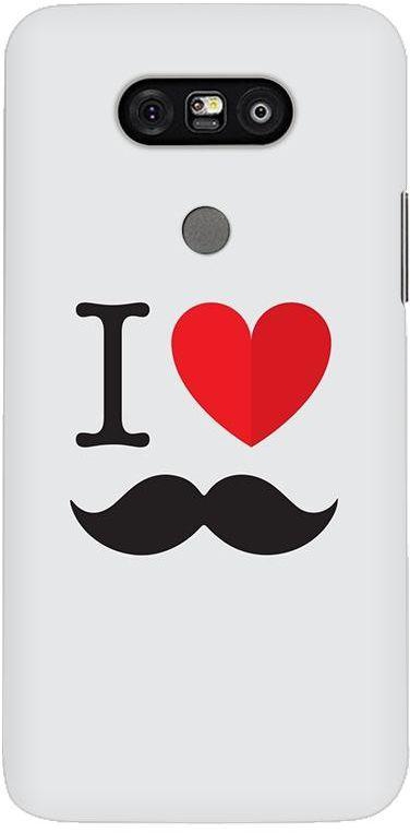 Stylizedd LG G5 Premium Slim Snap case cover Matte Finish - I love moustashe
