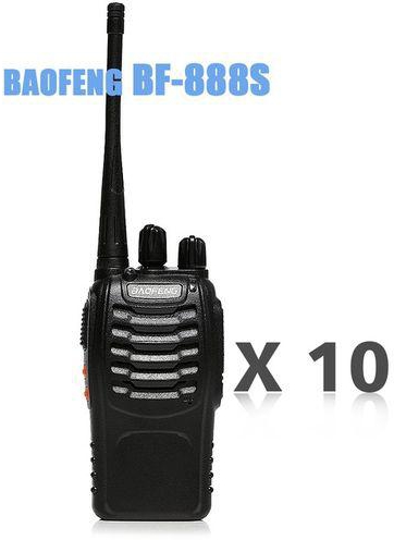 Baofeng BF-888S UHF 2-Way Radio Walkie Talkie - 10 Pieces