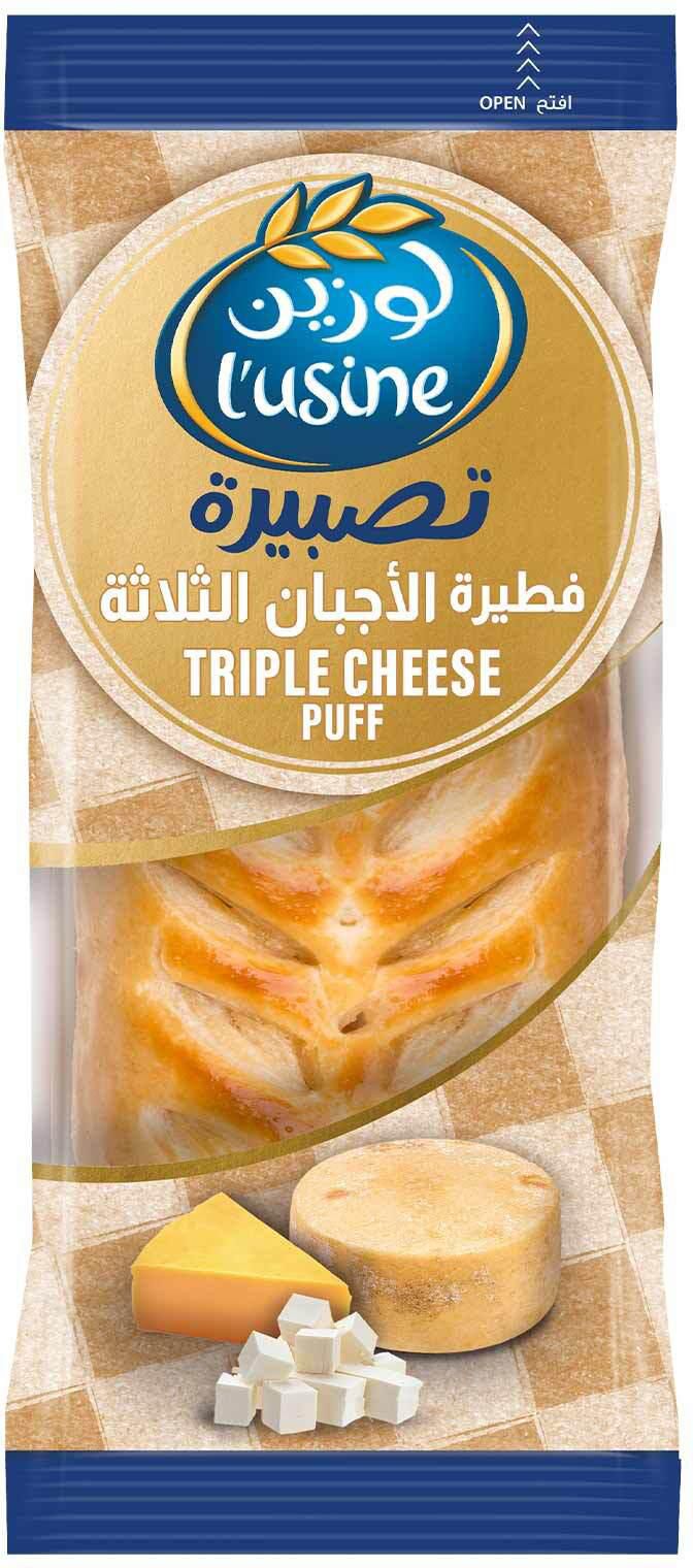 Lusine tripple cheese puff 104 g