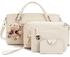 Tisa Nyota Ladies Handbags PU Leather Bucket Bags 4 In 1- With A Bear Doll