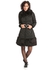 Bebe Black Polyester Frock Coat For Women