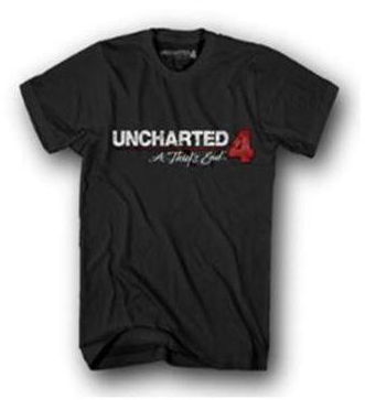 Uncharted 4 JR Logo T-shirt Black (2XL)