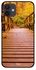 Bridge Printed Skin Case Cover -for iPhone 12 Brown/Yellow/Green Brown/Yellow/Green