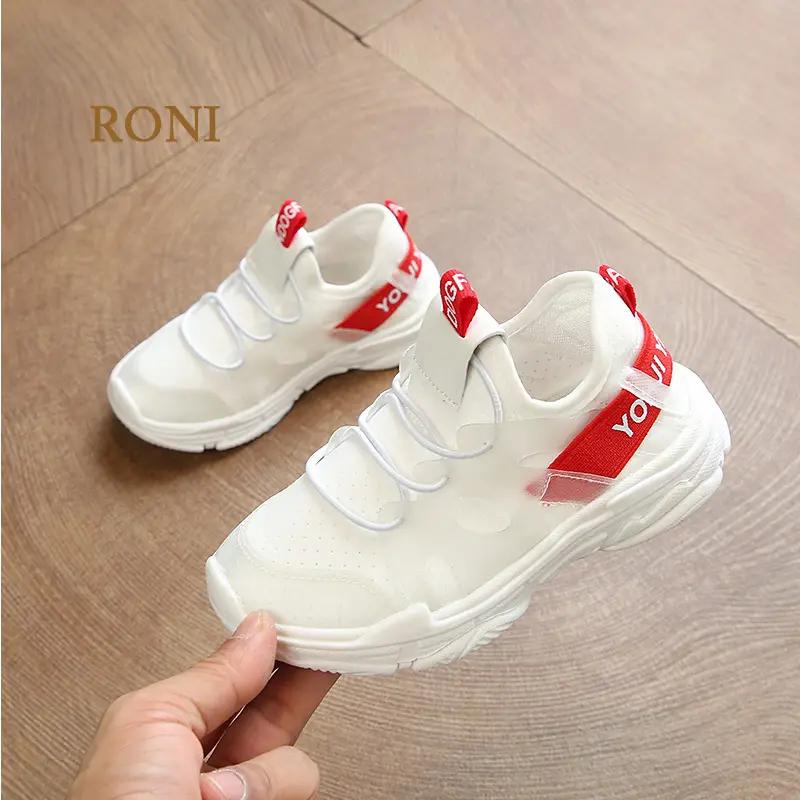 RONI  Summer Baby boy new mesh fabric breathable sports shoes girl kids casual shoes