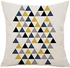 Elephant Deer Mountains Cotton Linen Throw Pillow Case Cushion Cover Combination Multicolour 40*40inch