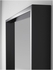 NISSEDAL Mirror - black 65x65 cm