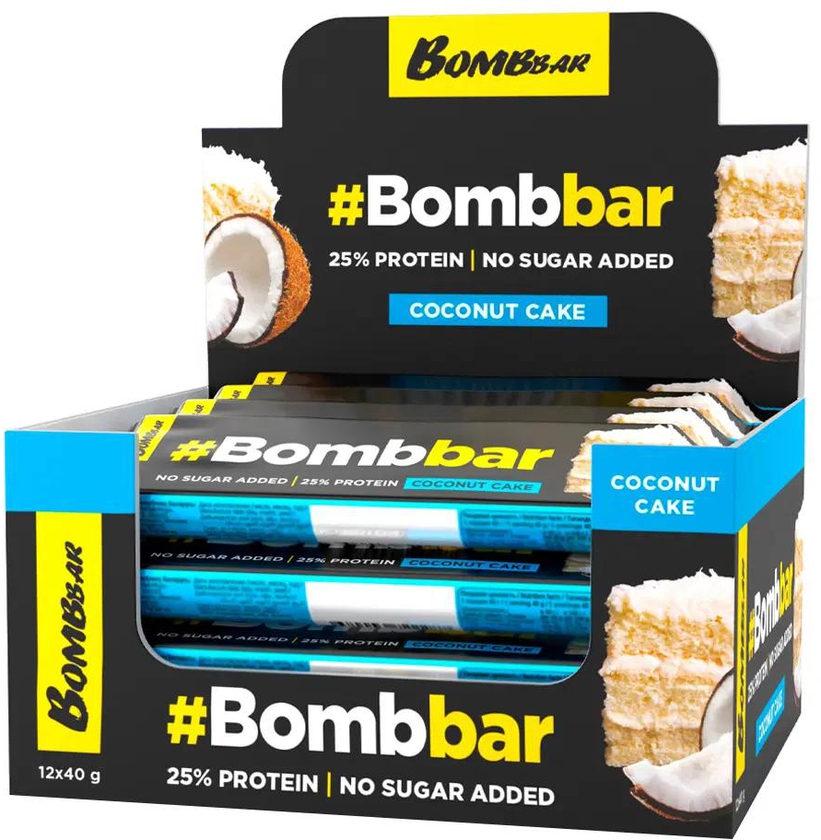 BombBar - Chocolate Covered Protein Bar - Box of 12