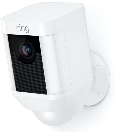 Ring Battery-Operated Security Camera (White)