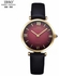 Ibso IBSO-2210L-Red Black Genuine Leather Women Dress Watch
