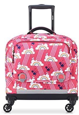 Delsey Unisex Kids Back To School 2020 Luggage - Children'S Luggage, Pink, Cartable 4 Roues 15.6" (15,6" - 33,12L), School