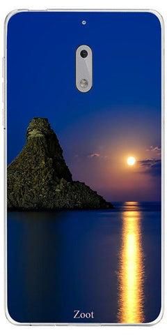 Skin Case Cover -for Nokia 6 Sunset Across Island نمط غروب الشمس على جزيرة