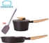 Lock & Lock Cookplus Minimal 18cm Sauce Pot + 28cm Fry Pan + Chefology Turner (Black)
