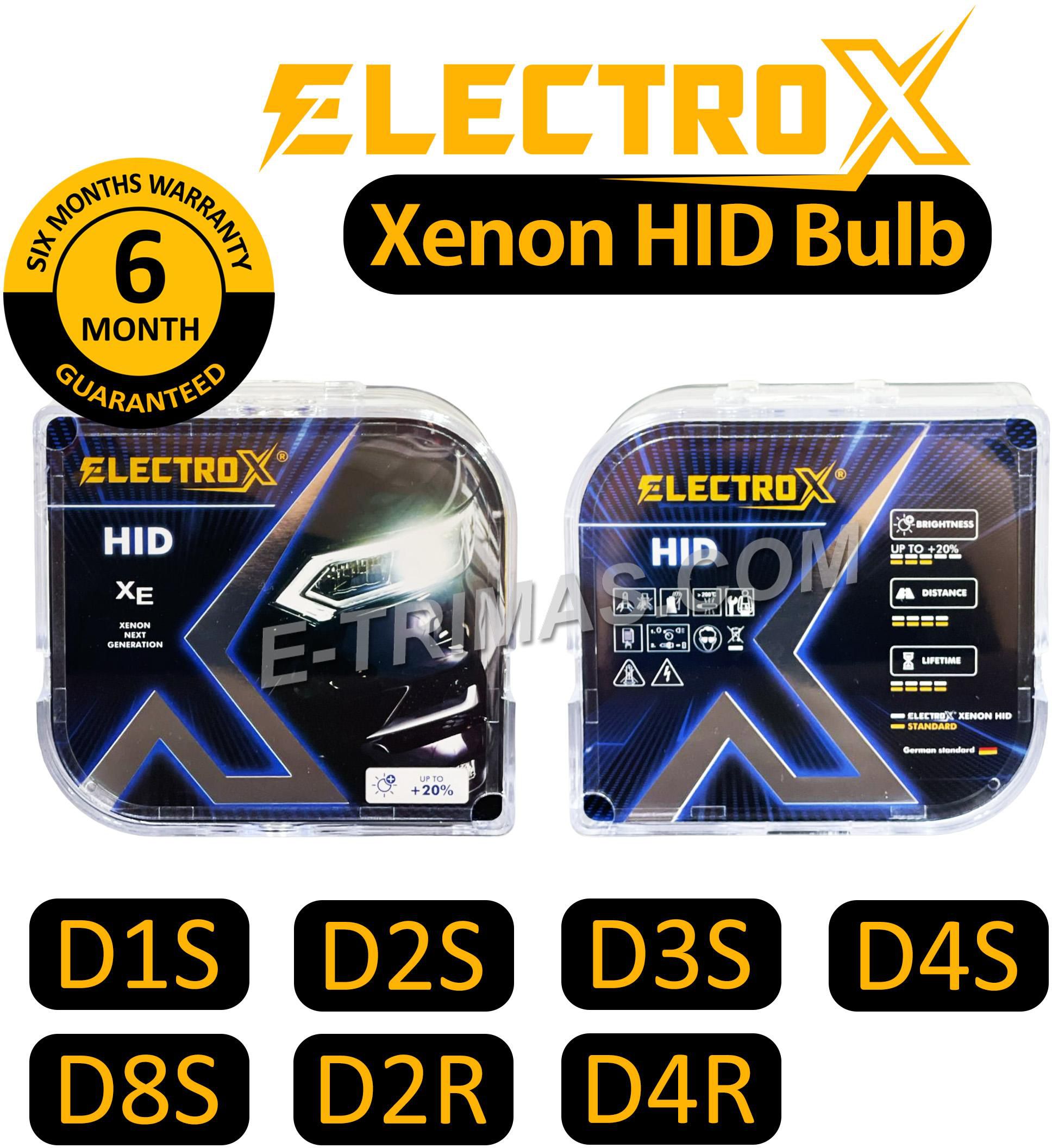 ELECTROX Xenon Next Generation HID Headlight Bulb 5500K Projector Reflector