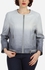 Momo Leather Plain Jacket - Grey