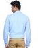 D'Indian CLUB Men's Light Blue Polka Dots Linen Cotton Casual Shirt Size M