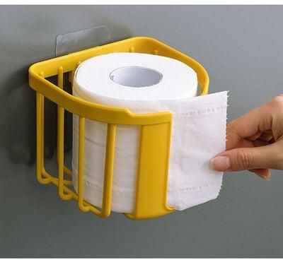 Perforated toilet paper storage rack