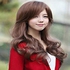 Charming Side Bangs Brown Big Wavy Fluffy Long Curls Curled Wig For Women