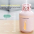 4 in 1 essential oil diffuser air humidifier usb nebulizer aroma diffuser car humidifier mini for living room bedroom, (Color : Pink)