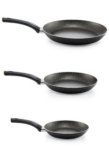 La Vita - set of 3 fry pans (20 cm, 24 cm , 28 cm ) - black
