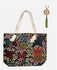 ZISKA Set Of 2 Piece Owl Hand Bag (Off White) And Key-Chains Dream Catcher - Multicolour