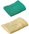 Rosa Home Honeycomb Cotton Hand Towel, 33 X 33 cm - Turquoise + Rosa Home Honeycomb Cotton Hand Towel, 33 X 33 cm - Beige