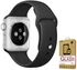 Rubik 42mm Soft Silicone Sport Strap Band for Apple Watch Black