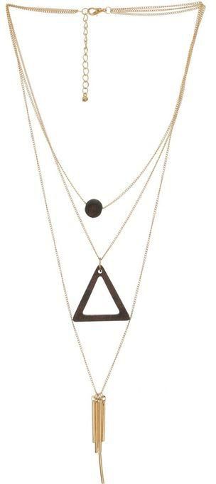 Generic Triangle Necklace - Gold